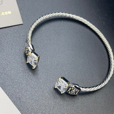 Crystal Open Cuff Bracelet