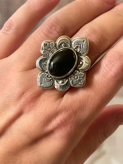 Sterling Silver Artisan Stone Custom Design Ring