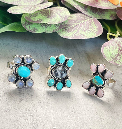 Sterling Silver Turquoise Mix Custom Rings