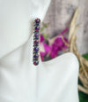 Sterling Silver Aurora Opal Row Earrings