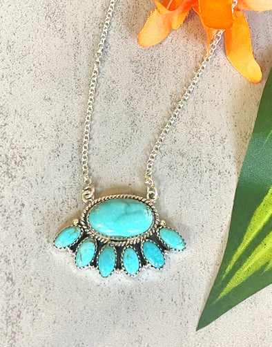 Sterling Silver Turquoise Custom Necklace