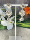 Sterling Silver Custom Artisan Triple Drop Earrings