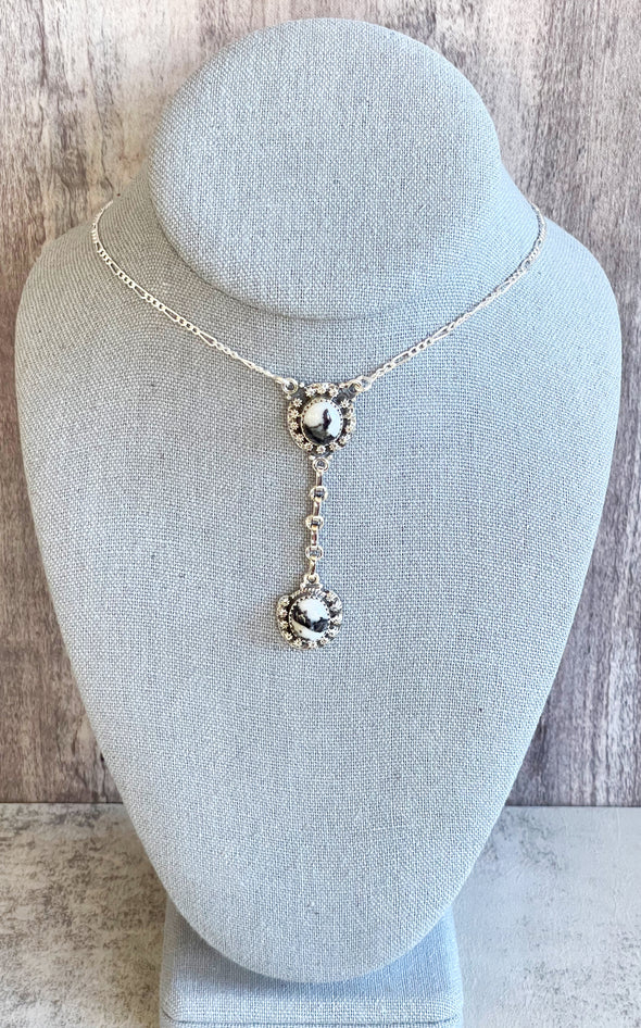 Sterling Silver Gem Stone Lariat Necklaces