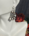 Sterling Silver Moon Half Blossom Custom Earrings