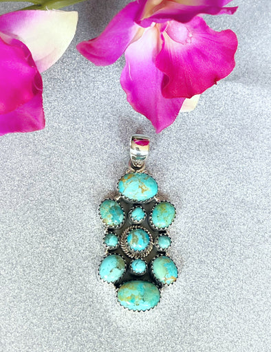 Sterling Silver Turquoise Custom Pendant