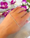 Sterling Silver Tennis Anklet