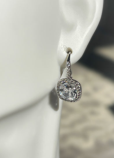 Pave Crystal Princess Earrings