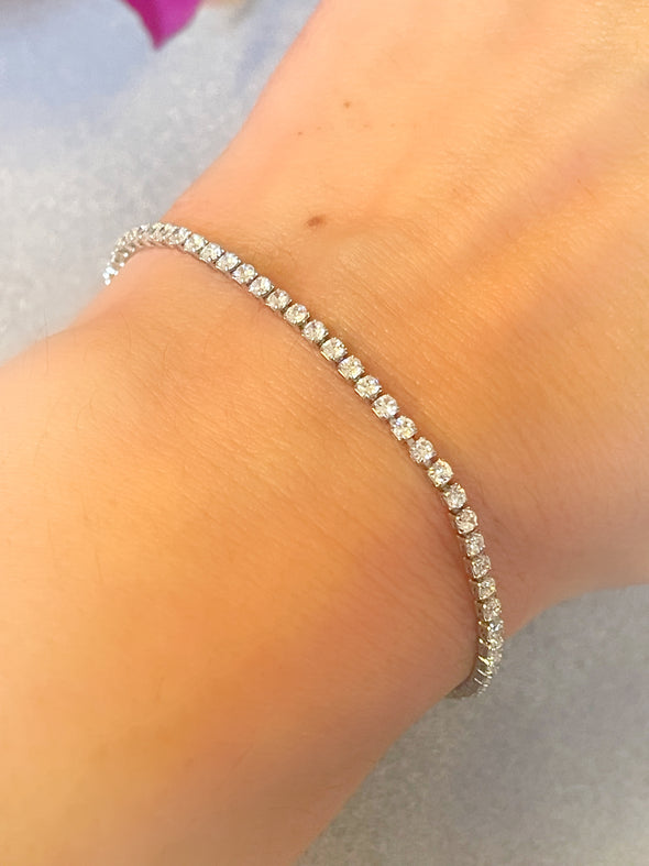 Pave Tennis Pull Bracelet