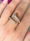 Sterling Silver Pave Nailed It Ring