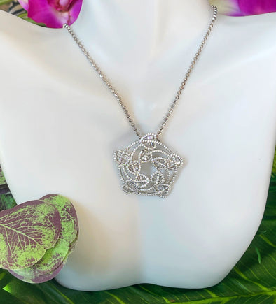 Sterling Silver Baguette Bold Necklace