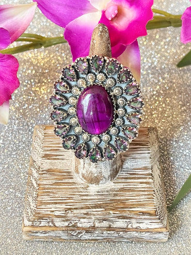 Sterling Silver Enchanted Purple Labradorite/Mystic Custom Ring