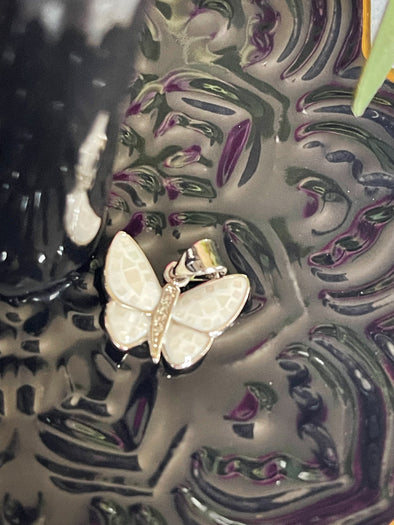 Dainty Silver Butterfly Charm