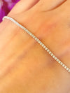 Sterling Silver Tennis Anklet