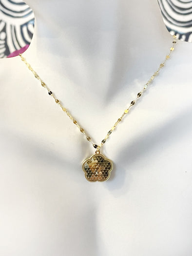 Sterling Silver Lucky Girl Necklace