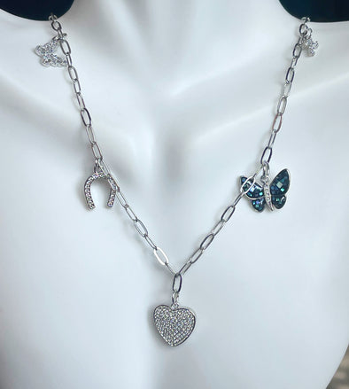 Custom Charm Heart Center Necklace