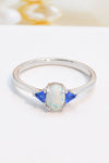 Contrast 925 Sterling Silver Opal Ring