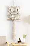 Hand-Woven Owl Macrame Wall Hanging