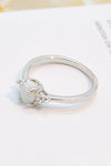 Contrast 925 Sterling Silver Opal Ring