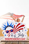 Independence Day Plywood Decor Ornament