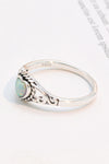 925 Sterling Silver Heart-Shape Opal Ring