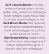 BALAYAGE WIG COLOR DESCRIPTIONS