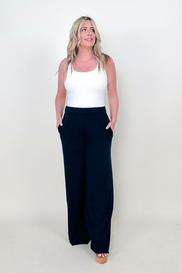 Zenana Wide Leg Pants With Pockets