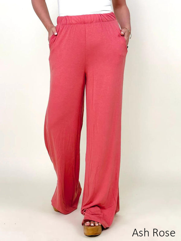 Zenana Wide Leg Pants With Pockets