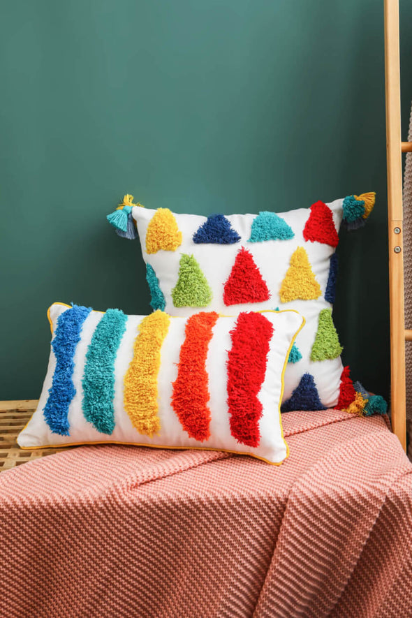 6 Styles Multicolored Pillow Cover