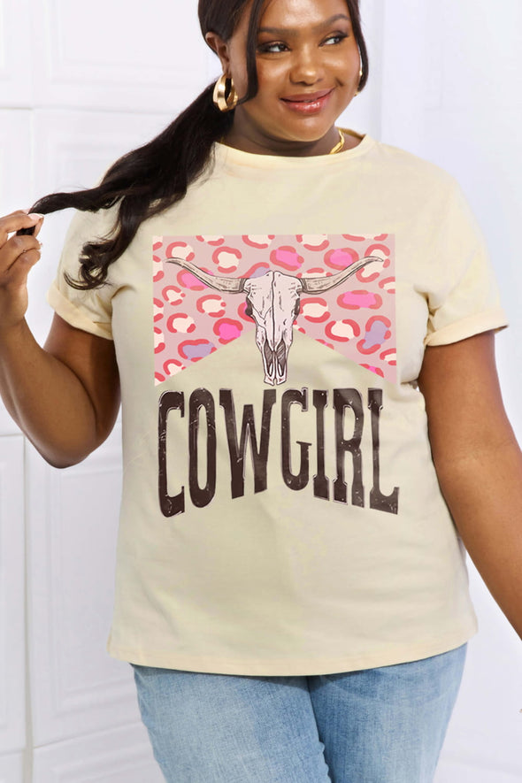 Simply Love Full Size COWGIRL Graphic Cotton Tee