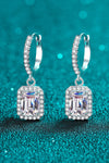 2 Carat Moissanite 925 Sterling Silver Drop Earrings