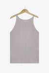 Openwork Grecian Neck Knit Tank Top