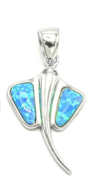 Sterling Silver Opalite Dragon Fly Necklace