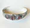 Sterling Silver Botswana Agate Custom Open Cuff