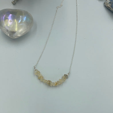 Sterling Silver Gold Rutile Necklace