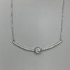 Sterling Silver Italian CZ Necklace