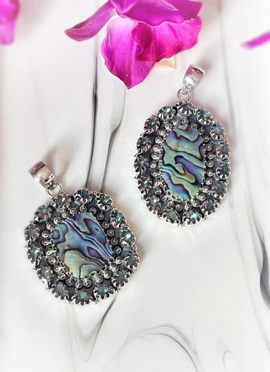 Sterling Silver Abalone/Mystic Custom Pendants