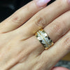 Sterling Silver Italian Cz Band Ring
