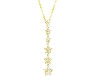 Sterling Silver Gold Dipper Star Necklace
