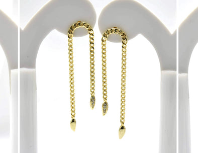 Sterling Silver Chains Of Love Earrings