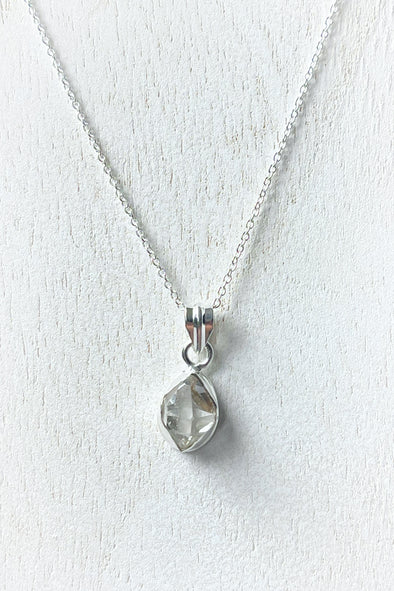 Sterling Silver Herkimer Diamond Pendant Necklace