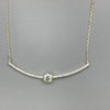 Sterling Silver Italian CZ Necklace