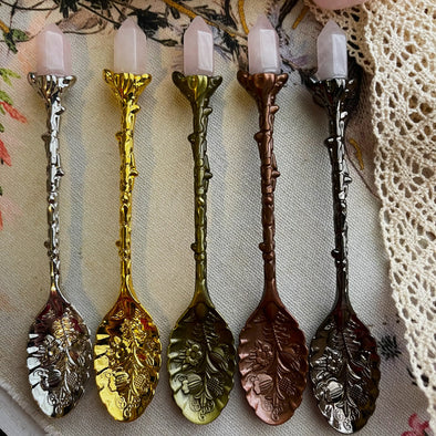 Crystal Witchy Herb / Apothecary Spoons
