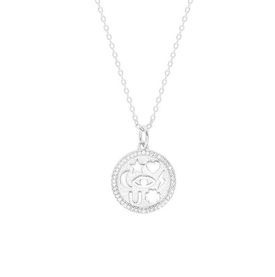 Sterling Silver Astrology Pendant Necklace