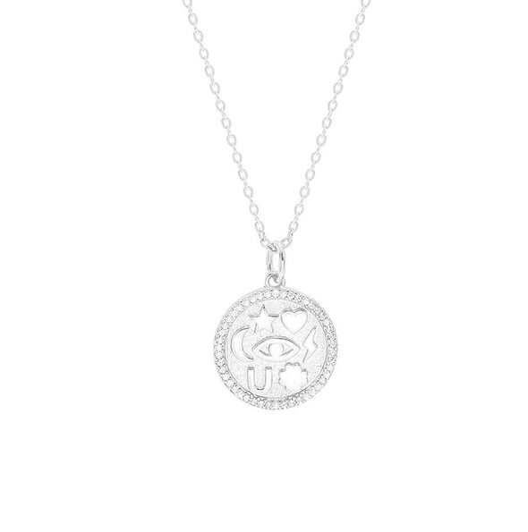Sterling Silver Astrology Pendant Necklace