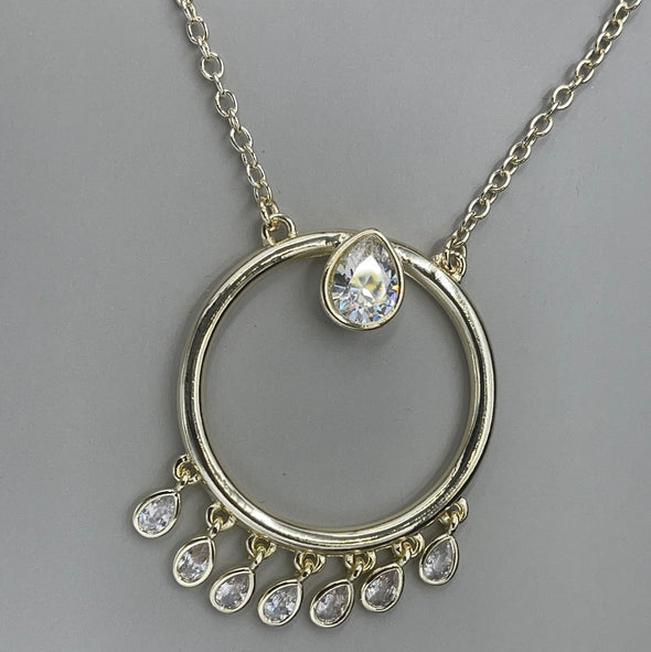 Gold Crystal Necklace