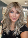 Larissa Half Moon Extended Cap Center Monofilament Luxury Synthetic Heat Friendly Wig *FINAL SALE*