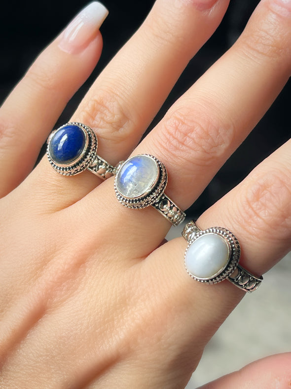 STERLING SILVER BOHO ARTISAN DESIGNED RINGS