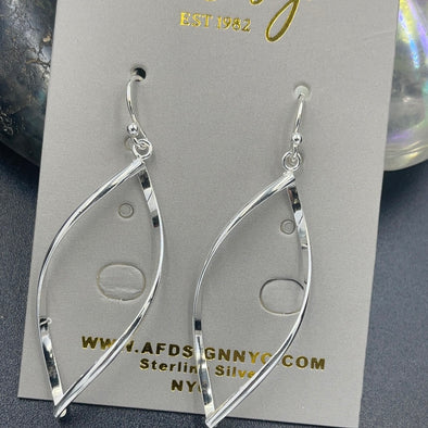 Sterling Silver Swirl Earrings