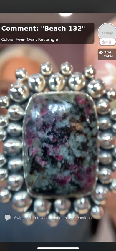 Sterling Silver Eudialyte Custom Artisan Rings