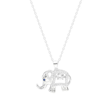 Sterling Silver Elephant Necklace